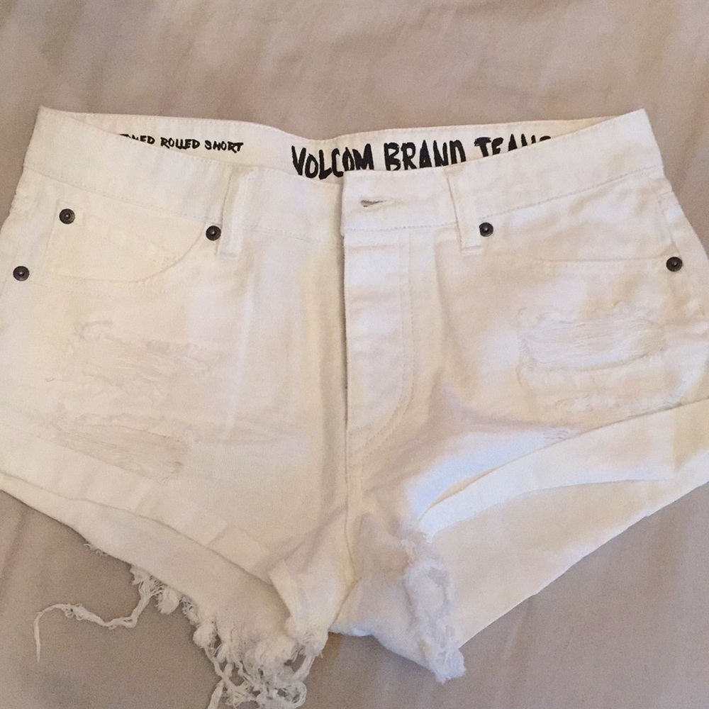 Volcom white shorts
